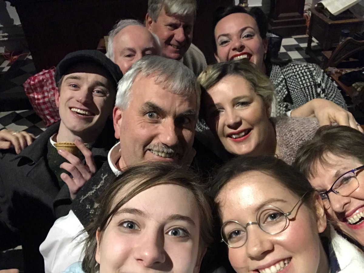 SATG_Huntingdon's tweet photo. Attempting the backstage selfies. #Diary75 #AnneFrank #Lastnight https://t.co/tLYnTmkgvw