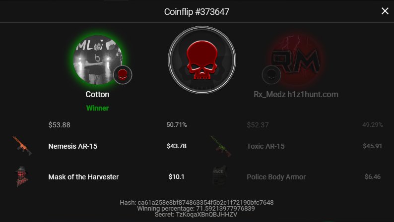 LegendOfCotton's tweet photo. Hopped on H1Z1Hunt and got a nice little W https://t.co/gs7byZaqfy