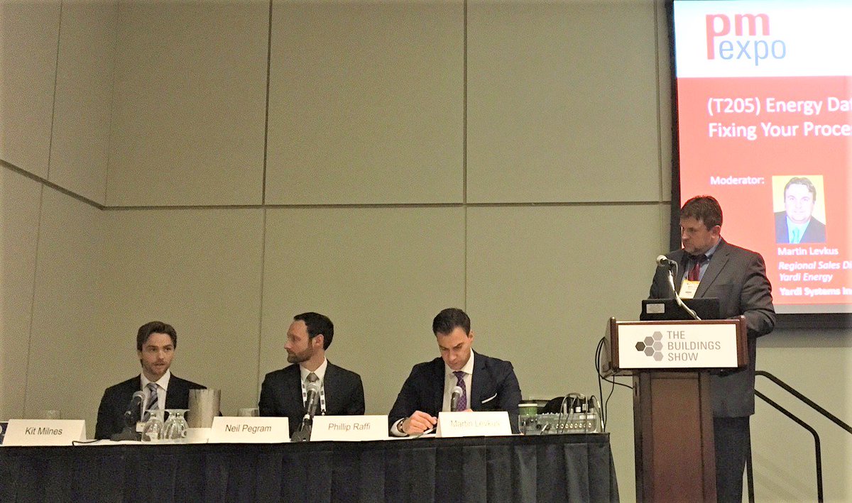 PSBernier's tweet photo. "Great utility data helps target conservation efforts, and can improve tenant satisfaction and green building performance" Kit Milnes @Triovest #thebuildingsshow #pmexpo #sustainabilityleadership https://t.co/U3vZDMemLX