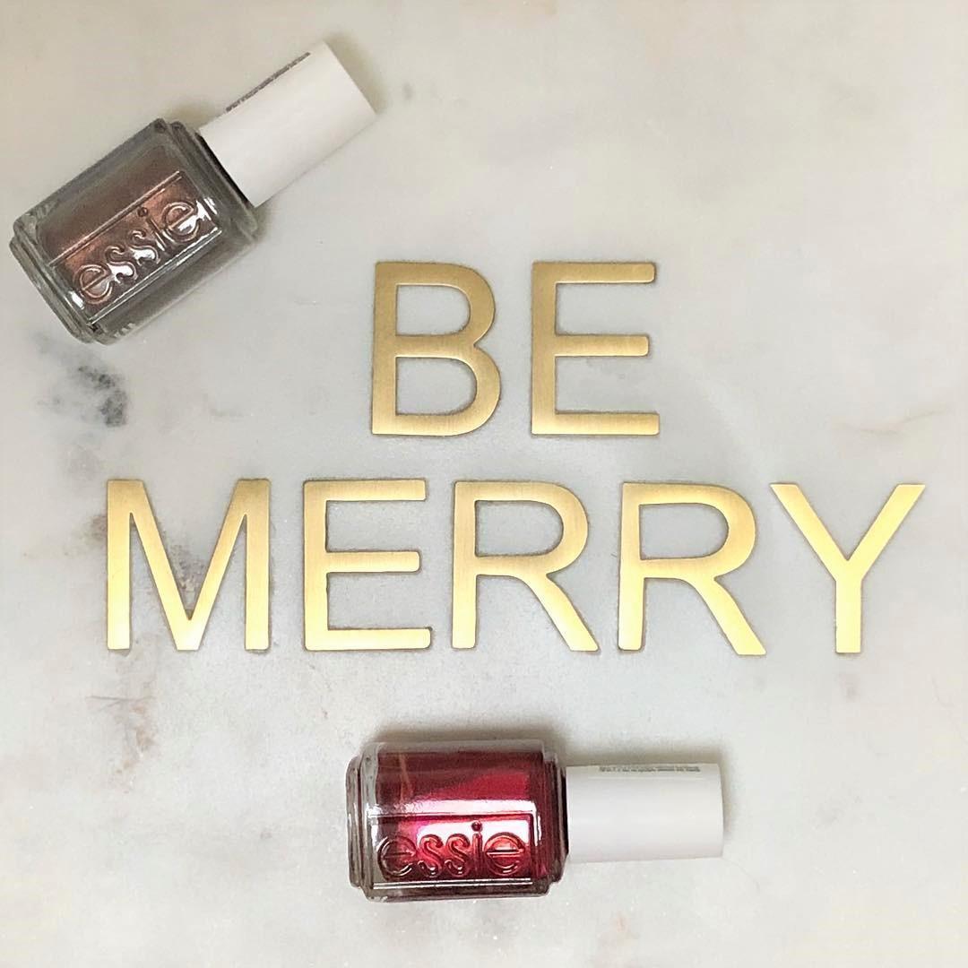 essie's tweet photo. tomorrow is december 1st... which basically means we'll be shouting "be merry" from the rooftops until it's no longer seasonally appropriate 😜 from winter 2017, #sociallights & #ringinthebling photo: @shortkimc https://t.co/FuUxwIRg0n
