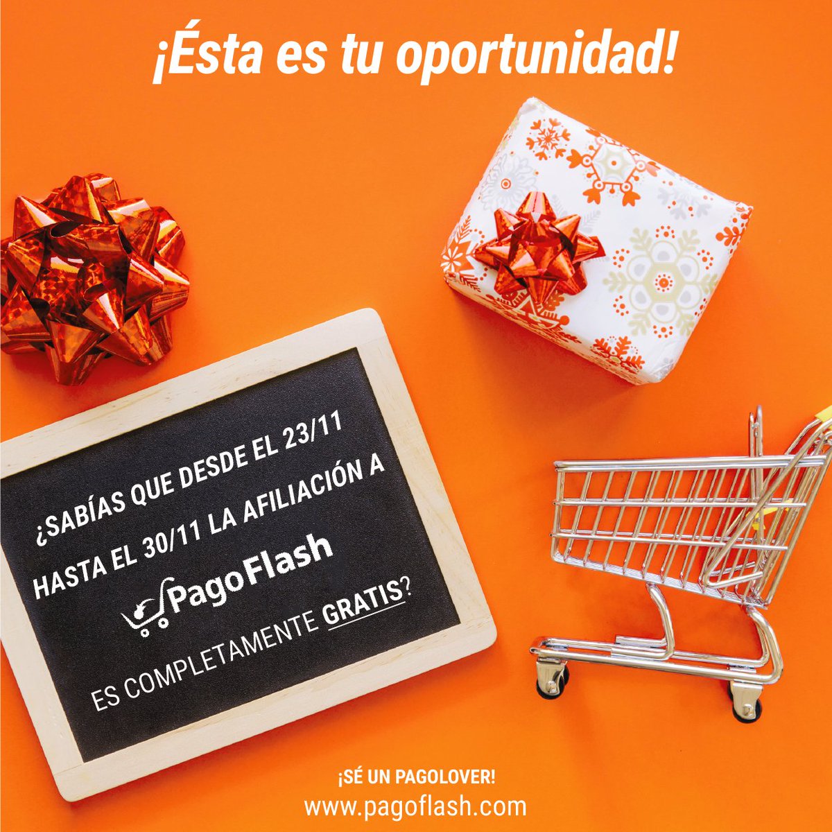 PagoFlash's tweet photo. ¡Hoy es el último día! Afíliate completamente GRATIS a #PagoFlash ingresa en https://t.co/8Ep0J6oMGv y conviértete en un #PagoLover hoy mismo. https://t.co/1p2nuVj1fd
