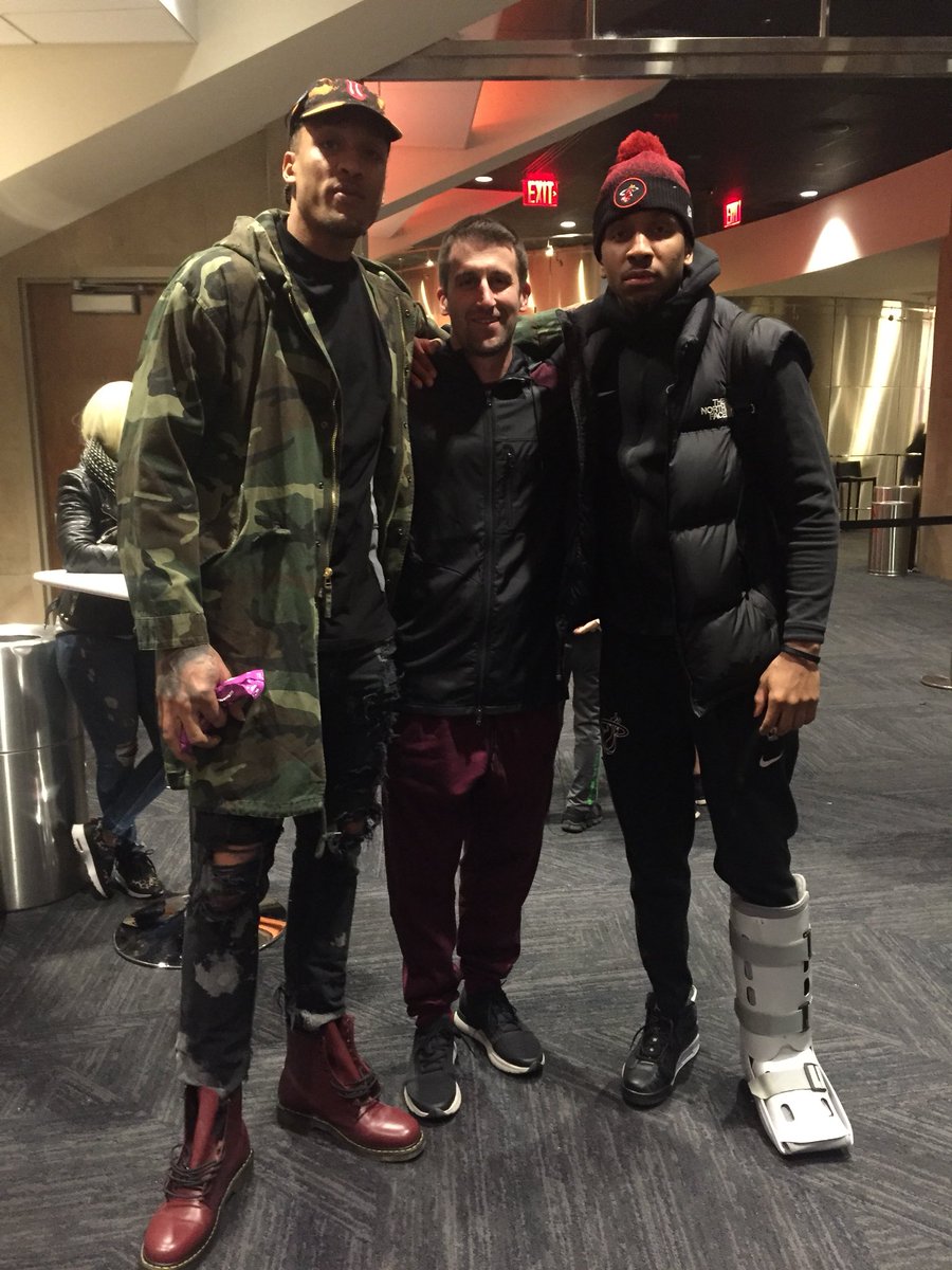 Lucky to spend time yesterday with <a href="/Michael8easley/">Michael Beasley</a> &amp; <a href="/RodneyMcGruder/">Rodney McGruder</a>!! Special seeing you guys