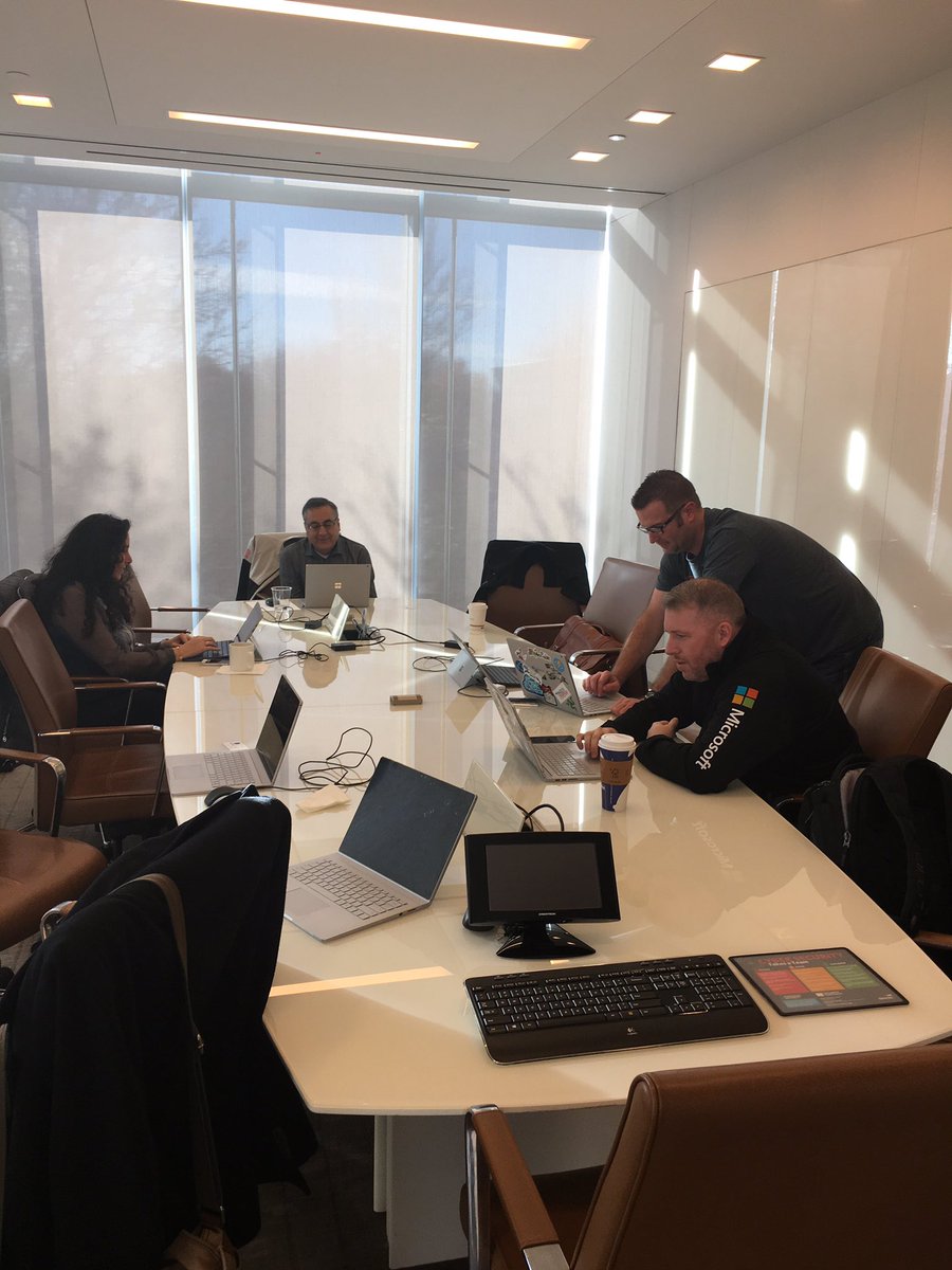 DevonEnergy's tweet photo. In tandem with the #dvnhackathon competition, we worked with a few of our technology partners to help the competing teams with training and support including an intro to Pi by @OSIsoft, using bots and cognitive service by @Microsoft and mobile app development with @xamarinhq. https://t.co/c5G2ii83Bl