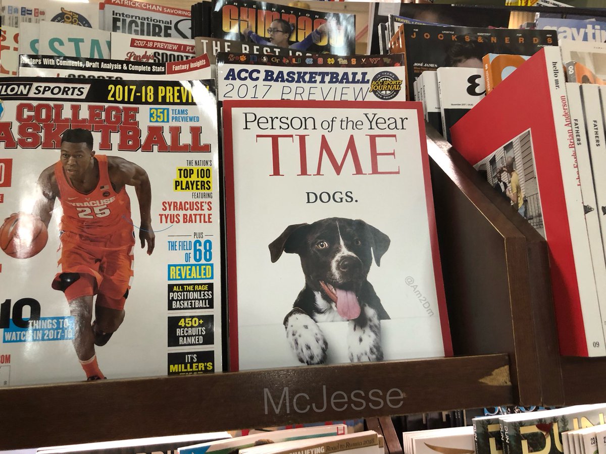 McJesse's tweet photo. Made some fake Time “Person of the Year” covers yadda yadda yadda I’m banned from the bookstore. https://t.co/6Sbs9urkHk