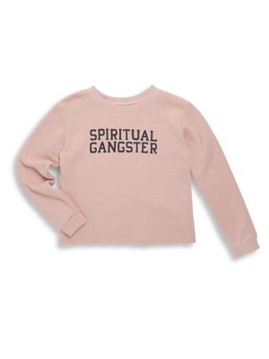 KidStylin's tweet image. Let your yoga vibes flow with this Spiritual Gangster sweatshirt! #kidstyle #girlfashion #yoga #kids ow.ly/If5r30gVHJI