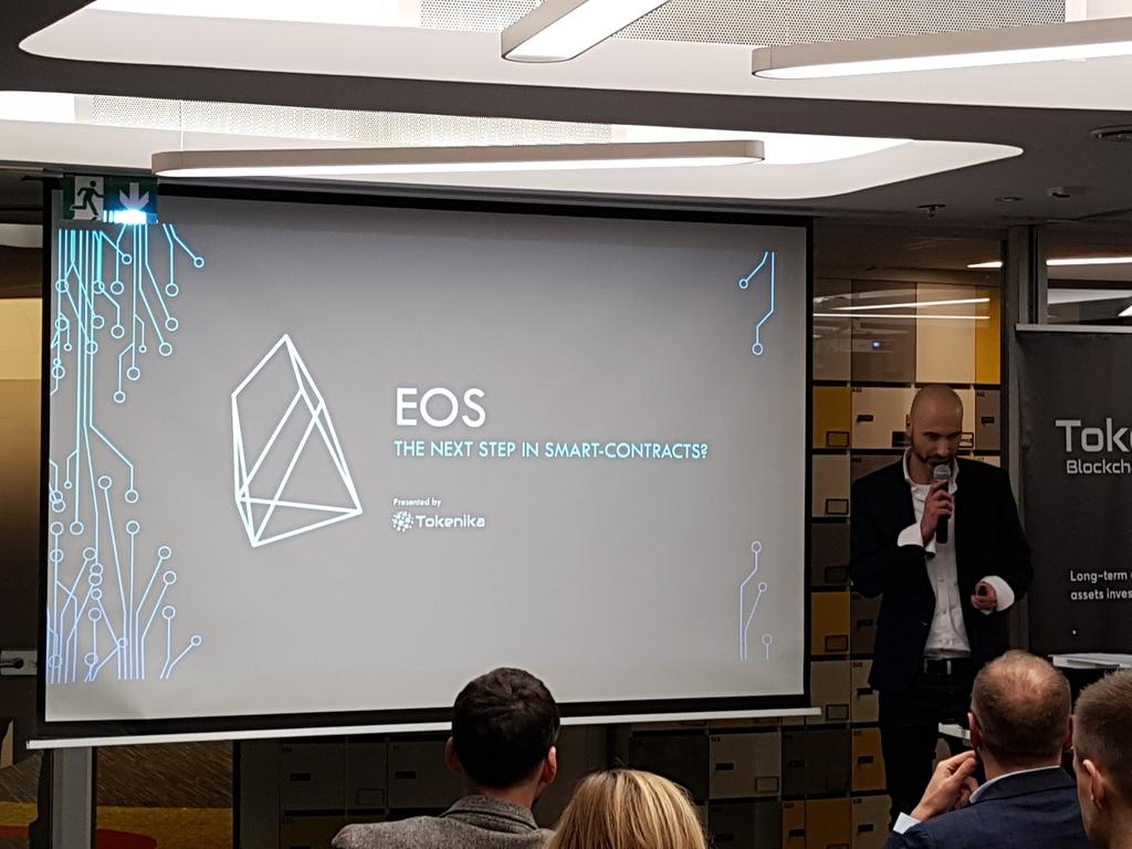 krzysztof_piech's tweet photo. Polish #Tokenika team has just make a presentation on #EOS that was even better than the original ones by @EOS_io Congratulations! https://t.co/xX5lkKooDc