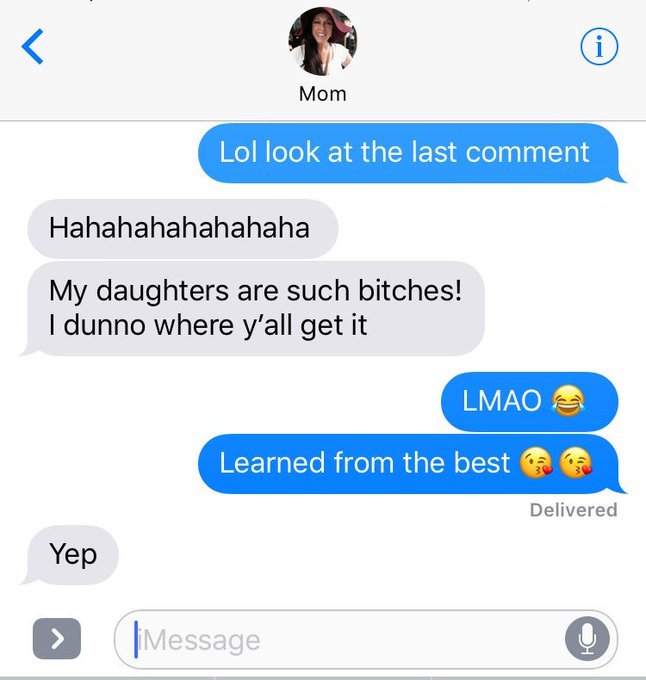 I learned from the best 😈 #momma https://t.co/ABSDI8swvJ<a href="/tag/momma"class="tags">#momma</a>