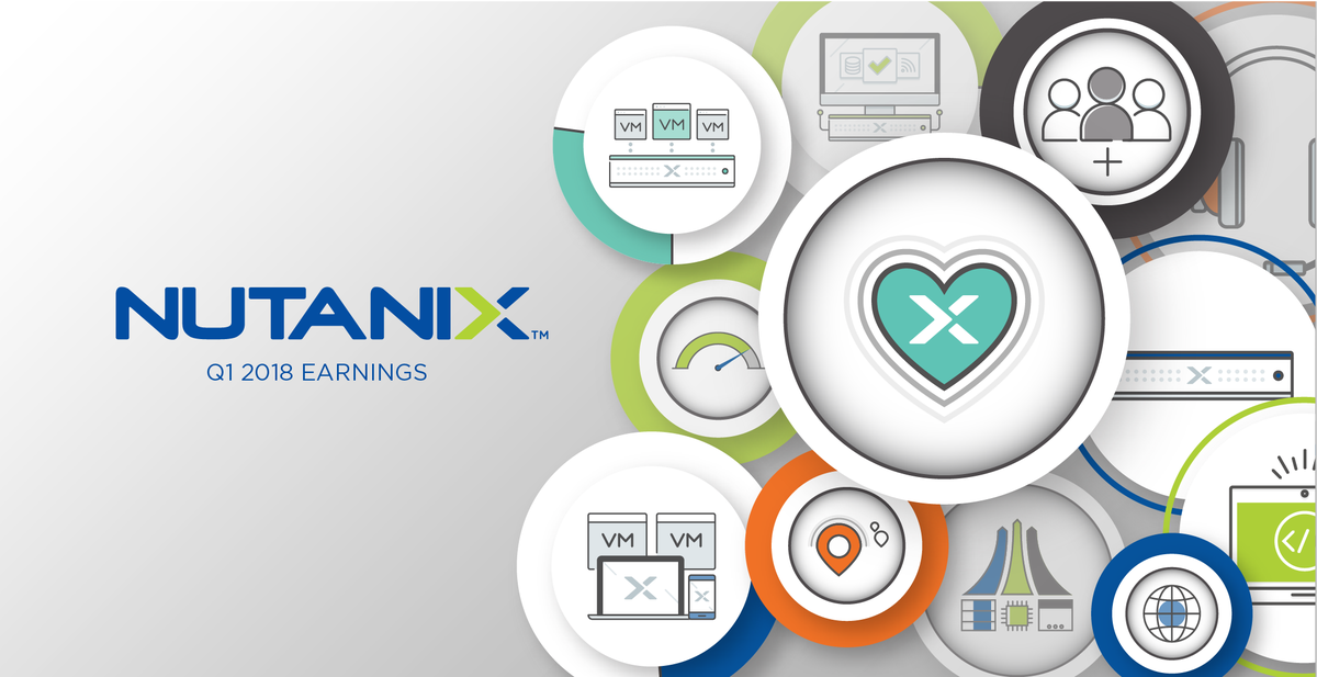 nutanix's tweet photo. The numbers are in and it’s another strong quarter for Nutanix! Federal momentum and large deals drove 46% YoY growth in Q1 2018. Big things to come with software-centric business model shift.

https://t.co/oxl40KKE3m. https://t.co/ENGwEvFuwT