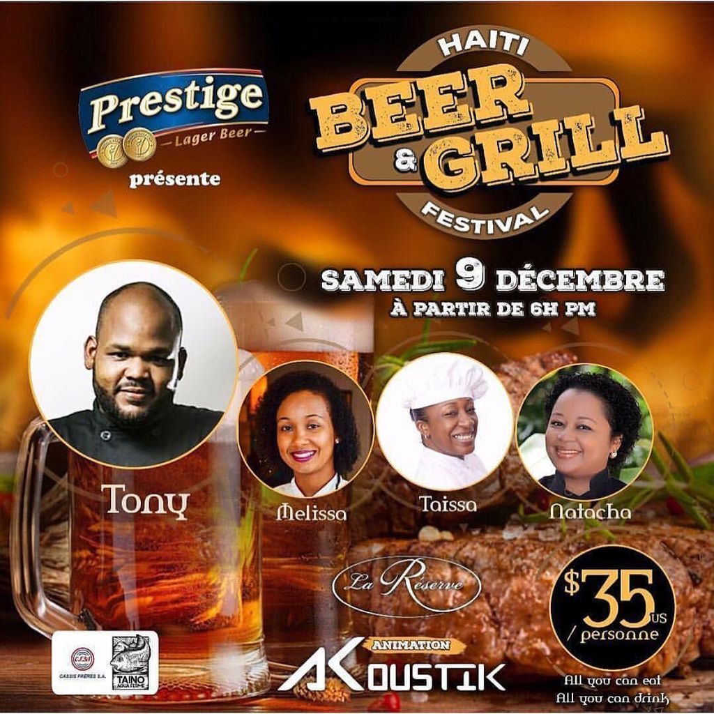 sakaptwit's tweet photo. We're back for the 2nd Edition of the most anticipated Fest in Haiti. #BEER #FOOD #MUSIC on Saturday #Dec9th at LA RESERVE @lareserveht
LIVE PERFORMANCE by AKOUSTIK @akoustik_band
ADM: #35USD https://t.co/IqBQqfF82Y https://t.co/qWgDmL9t3r