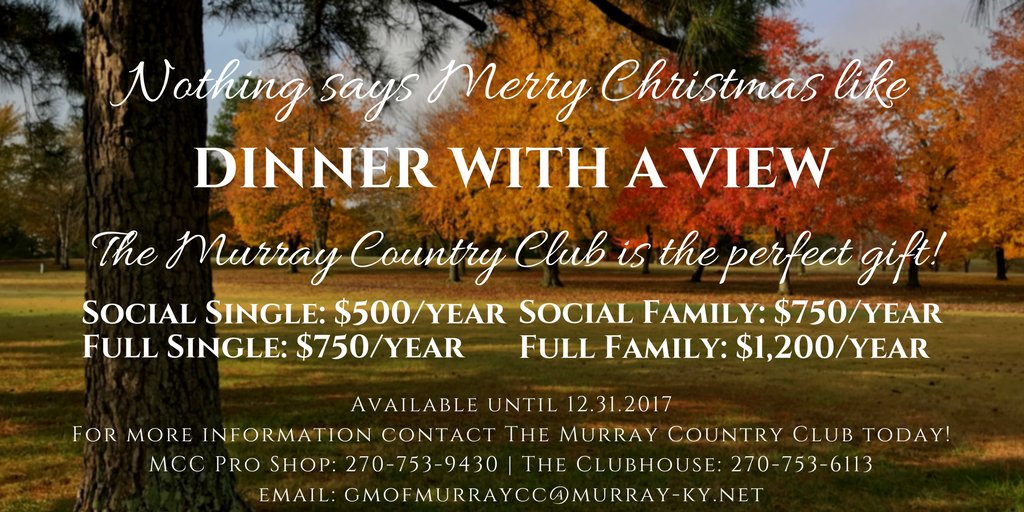 GolfMurray's tweet photo. Christmas is right around the corner! Here's the perfect gift for the one who seems to have everything #MKY #Murray #TisTheSeason https://t.co/jfHbOAraoh