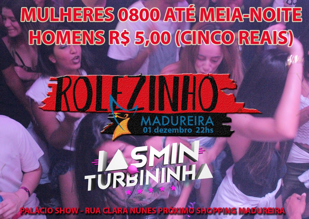 turbininha19's tweet photo. Dá #RT Rolezinho AMANHÃ #MADUREIRA 🌈DAMXS Grátis 😱 22hs no Palácio Show https://t.co/tYk0GjHe6l