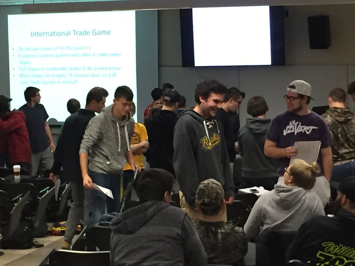 hsgorm's tweet photo. International trade game in progress during Chipo Hungwe’s Global Issues class.  Very enlightening! https://t.co/6hfMwLiOyR