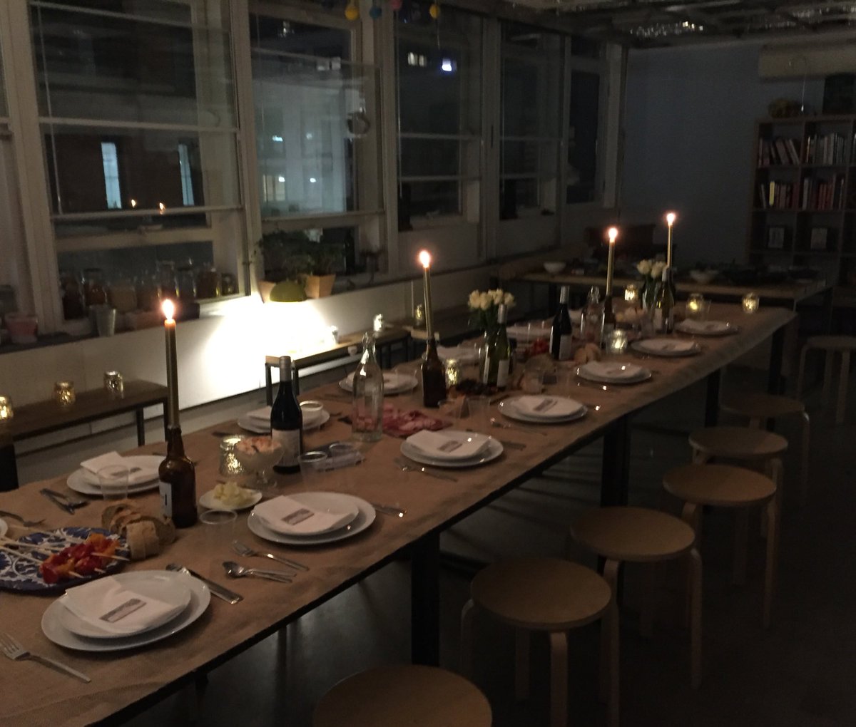 Last night did a small “non-networking networking” dinner, and here’s a snapshot