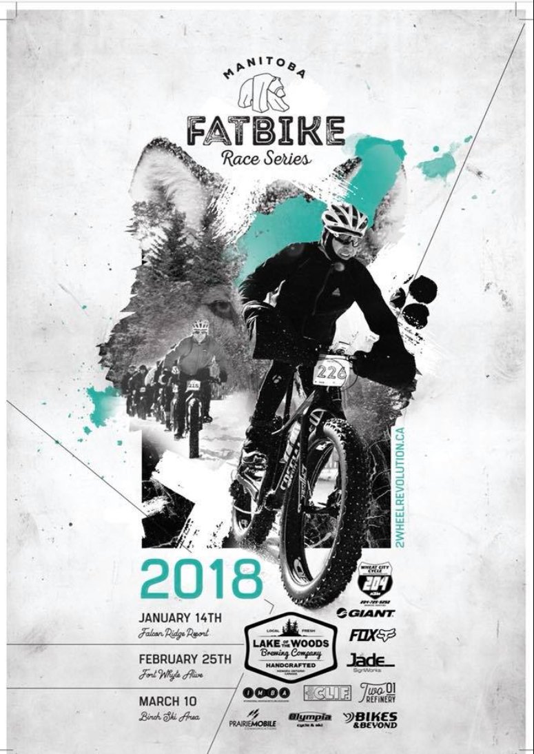 FatBikeManitoba's tweet photo. Woot Woot - Here comes 2WR's 2018 MB FatBike Race Series courtesy of Wayne Bishop and 2WRev!!! https://t.co/p5TsP8dfva via @2WheelRev https://t.co/vYBmzb8By6