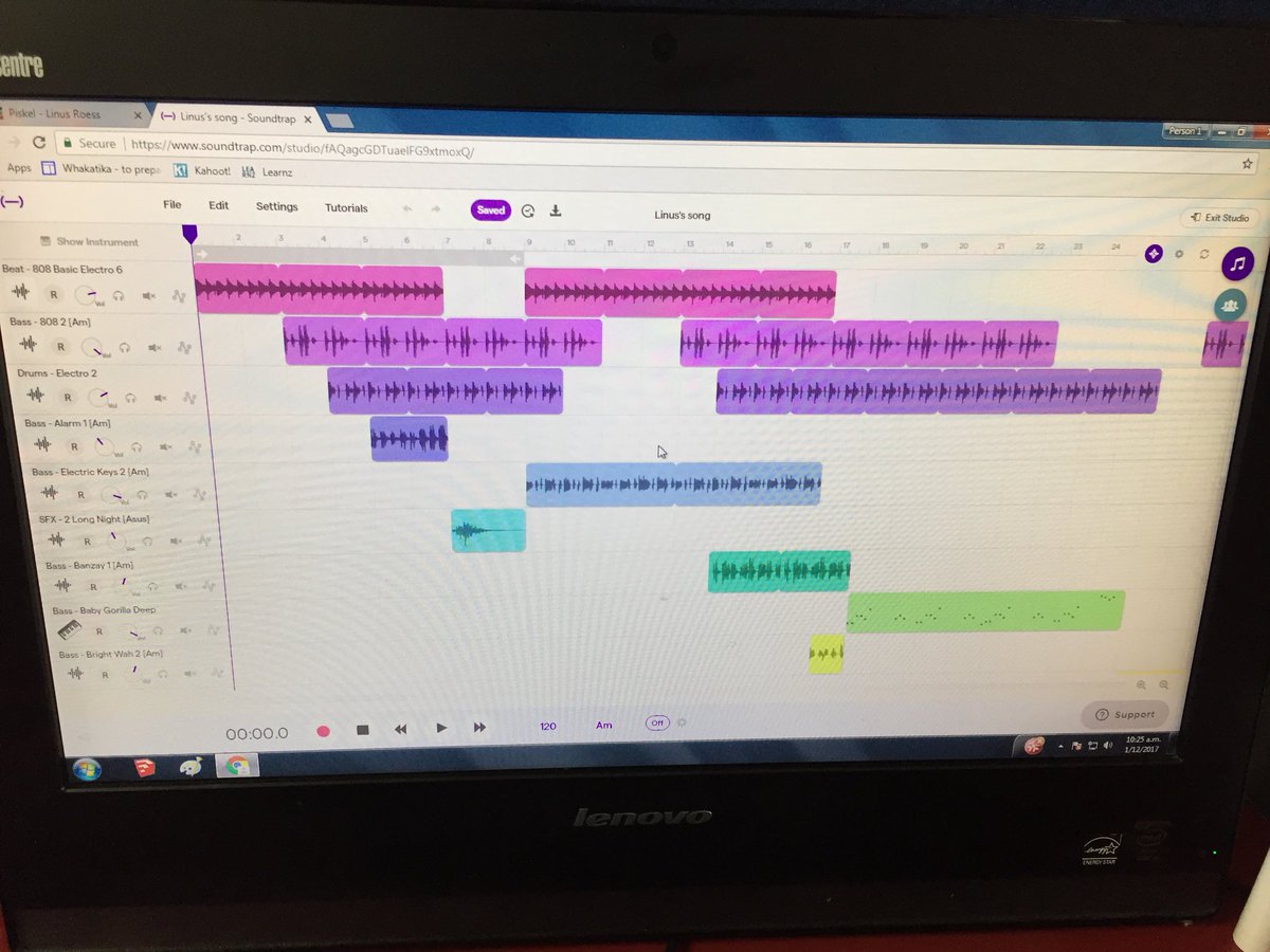 nixoneagle's tweet photo. @Twyfordnz7 using https://t.co/7CbUN8gtEM to create own soundtrack for #geniushour animation projects #whakatika #studentagency https://t.co/bxbMOEKIuQ