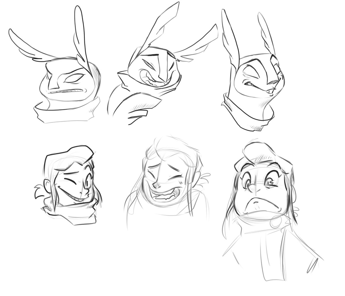 scootbootlett's tweet photo. Some Character expression sketches https://t.co/I2eHcRoRJ0