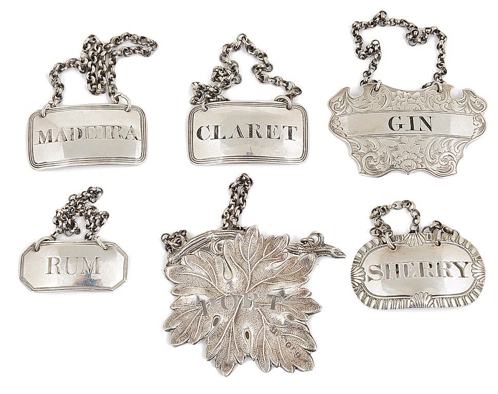 boningtons's tweet photo. More #silver to #celebrate #StAndrewsDay - #decorative #decanter #labels, recently sold by #Boningtons, featuring #Scottish examples π· https://t.co/IVa0rGgQJn