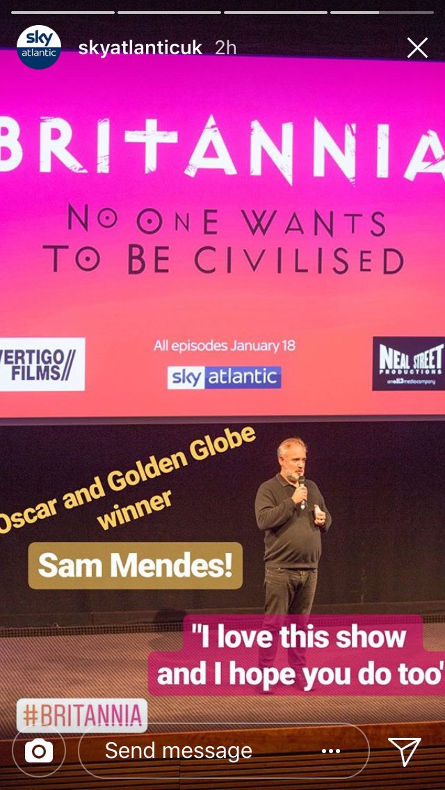 kellyreillyweb's tweet photo. #Britannia heats up BAFTA today. @Britannia_TV @NealStProds @skyatlantic #NoOneWantsToBeCivilised https://t.co/OzIvIDzkqZ