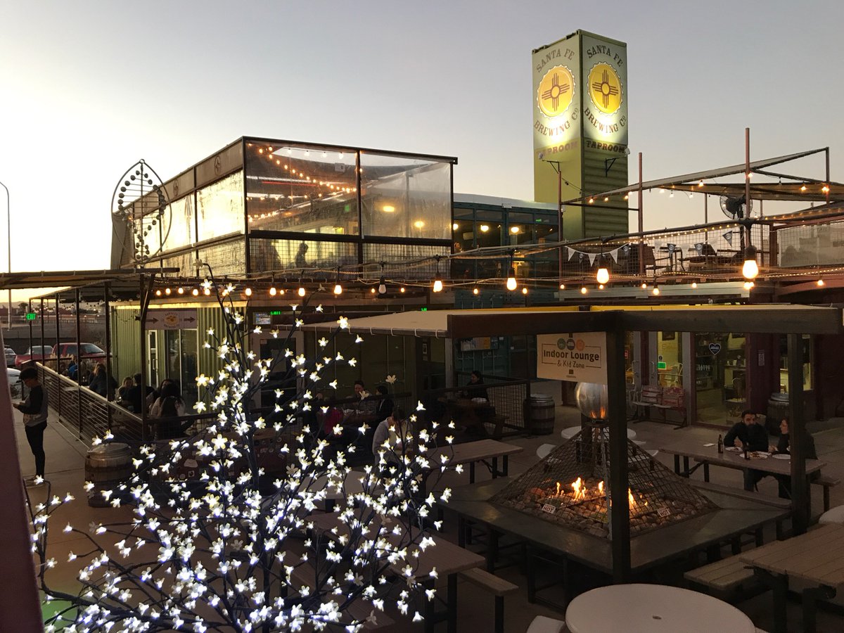 AmoreABQ's tweet photo. Santa Fe Brewing Co. at Green Jeans Farmery has enclosed their patio! Come enjoy an Amore pizza and a drink at Santa Fe Brewing anytime this year! https://t.co/YWUciYHtr4
