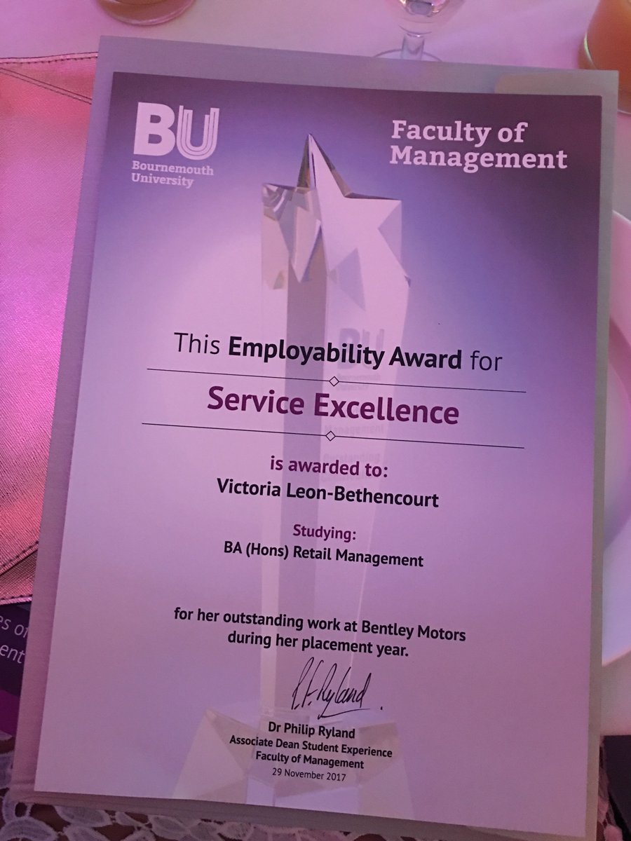 MariaMusarskaya's tweet photo. CONGRATULATIONS π to Vicci from @BURetailEd BARM L6 who was the overall winner π
of the Service Excellence category at the Employability Awards ceremony last night!!! #BUproud #FMEmployability @steep_bu @DoM_FM_BU https://t.co/xSwfWwdYz5