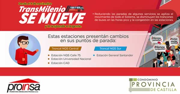 Proinsaco's tweet photo. Hay #novedades en las #rutas de @TransMilenio #enterate y #movilizate mejor desde tu #hogar en #ProvinciadeCastilla #Lee: https://t.co/QRhJR4BbOX #Bogota #tiempo #rapido https://t.co/IjcFoRYGTN