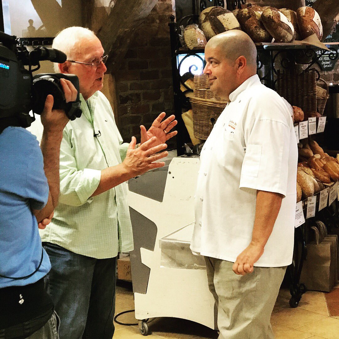 lafarmbakery's tweet photo. Tonight, Lionel Vatinet is on @UNCTV's @ncweekend, highlighting #localgrain &amp; new WFM bakery! Watch &amp; share if you ❤️🍞! #lafarmbakery https://t.co/16Xh2kYJan