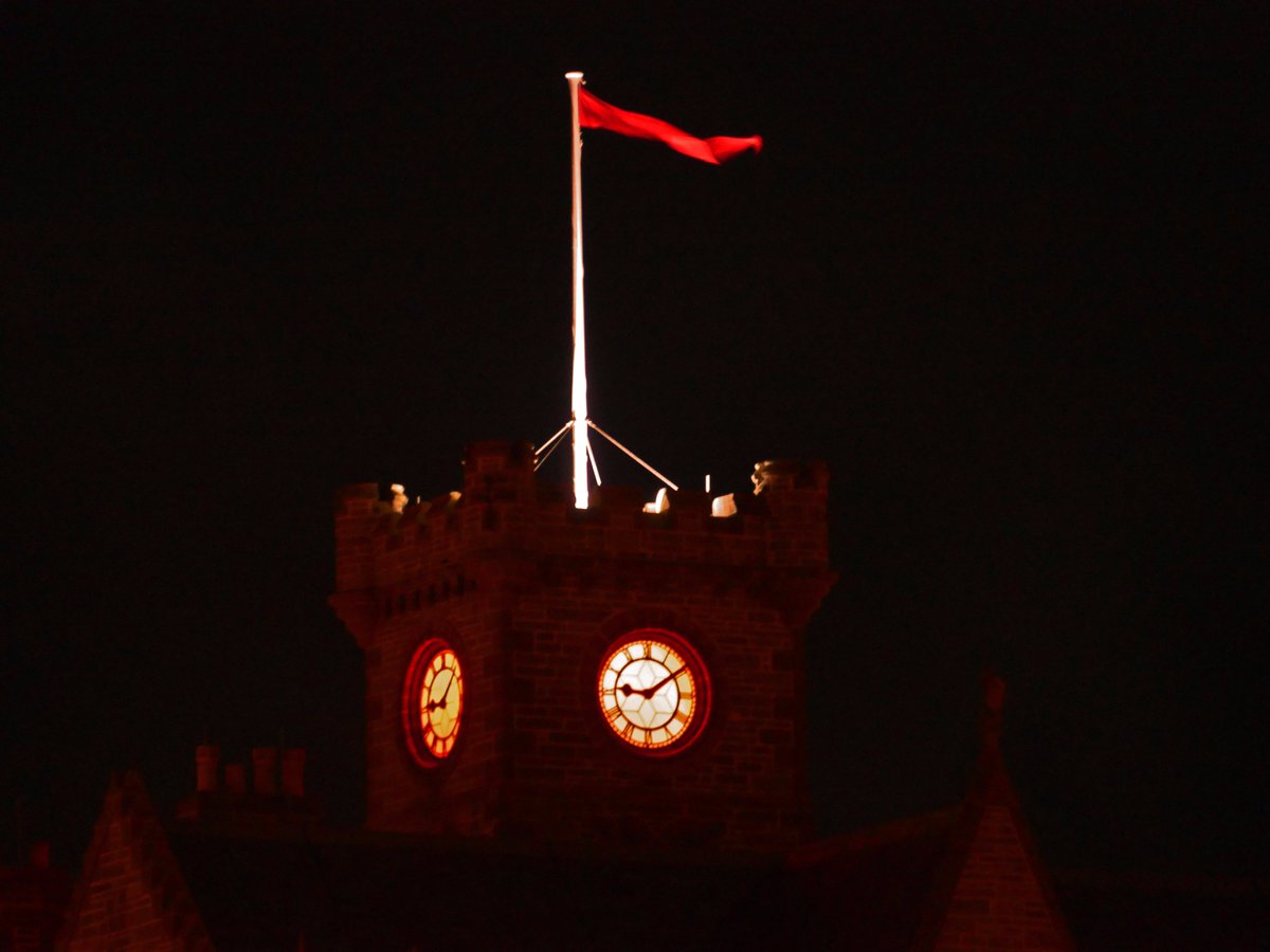 ShetlandLGBT's tweet photo. Lerwick just turned red for #WorldAidsDay #ClickiminBroch #LerwickTownHall #Mareel @ShetIslandsCll @MareelShetland #makeHIVhistory #ZeroHIVStigma #LetsEndIt #SeeRed #HIV #Shetland https://t.co/o02r1zizx4