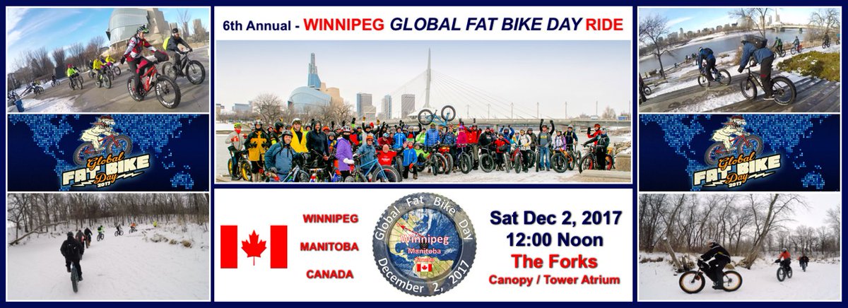 FatBikeManitoba's tweet photo. 2017 Winnipeg Global Fat Bike Day Ride - 12 Noon Sat 2 Dec 2017 https://t.co/EaKrJpqLN0 @fatbike #gfbd2017 https://t.co/XxAle4MQRg