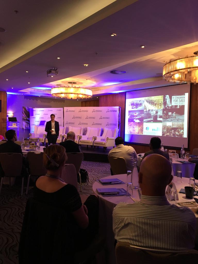 EM_3DS's tweet photo. Highlights from @Dassault3DS Natural Resources Forum in Johannesburg, South Africa: Davis Cook, CEO of RIIS presents “The Mine of Today and the Need for Transformation.” #Mining #Innovation https://t.co/65rs0pjnxn