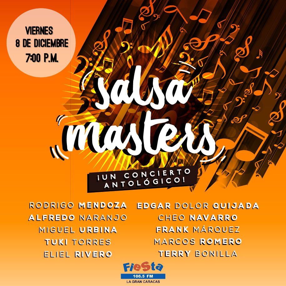 cculturalam's tweet photo. Los amantes de la salsa tendrán su evento con #SalsaMasters en compañía de artistas reconocidos en el ámbito musical. Viernes 8 de diciembre a las 7:00pm entradas a la venta en nuestras taquillas y en https://t.co/saW8eibJNE https://t.co/t5X3Y5kULj