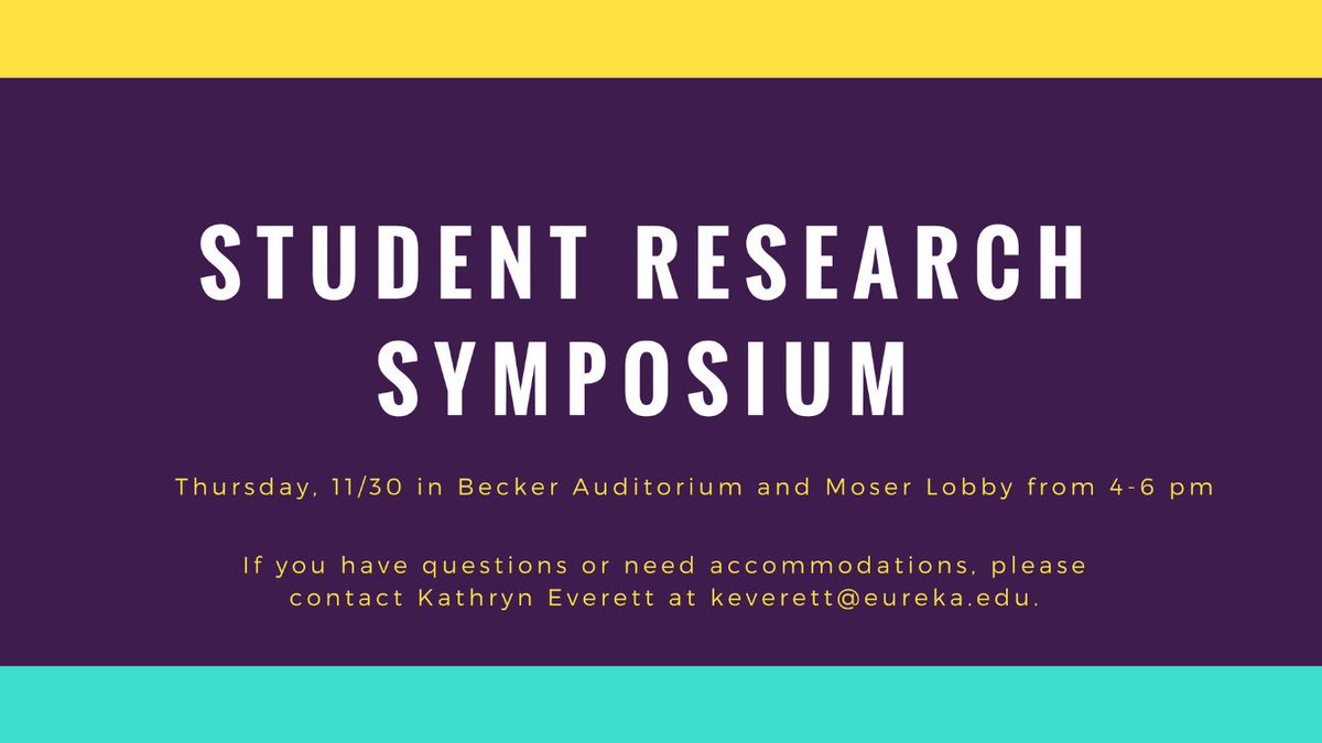 EurekaMatters's tweet photo. The student research symposium is happening now! Come out to support your peers! https://t.co/jN5NjpfN1S