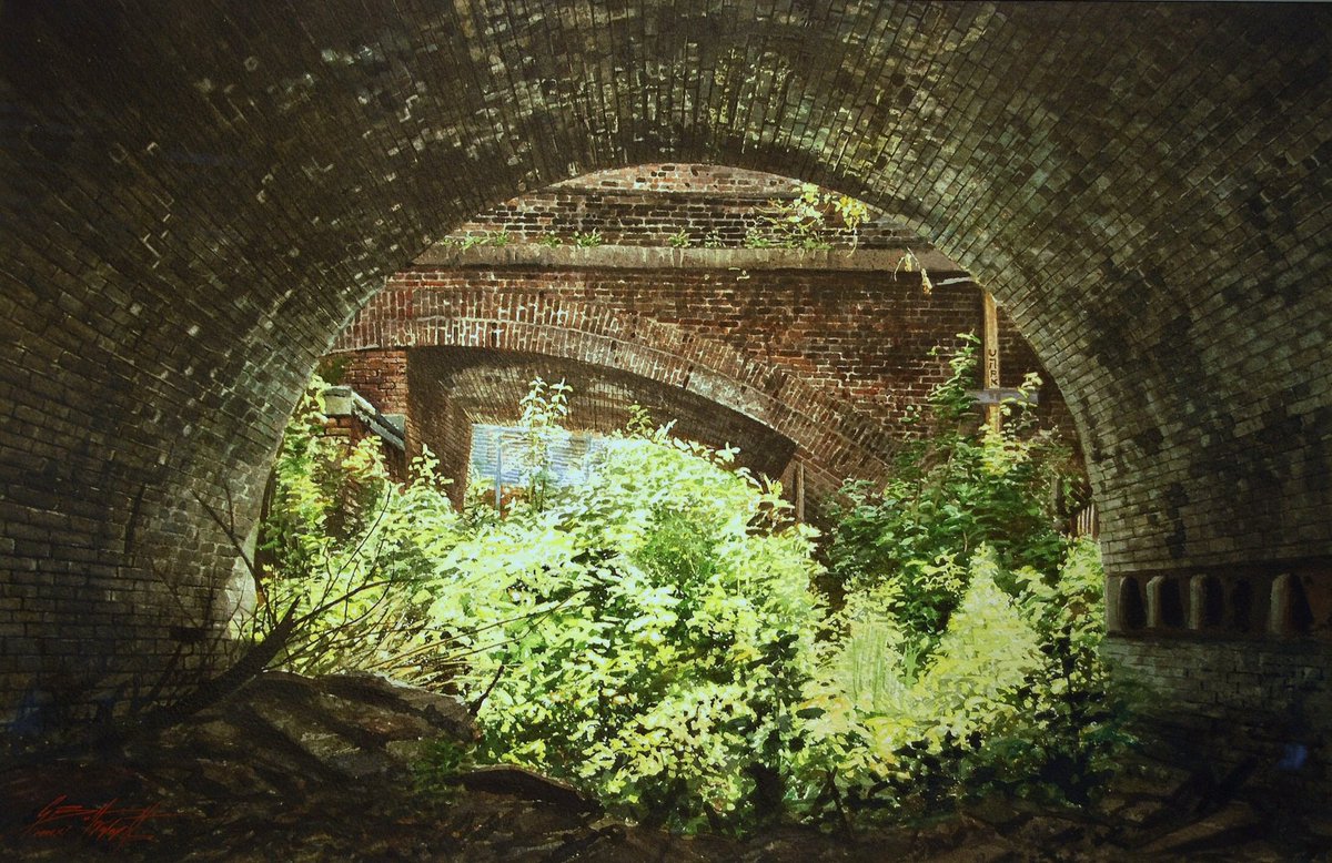 GeoffButterwor1's tweet photo. Delighted to have had my #Watercolour "Garden" #Manchester shortlisted for the Artists and Illustrators Magazine, "Artists of the Year 2018 Competition" It's easy to vote for you favourite entry at this link. https://t.co/eN9z4sLbQb #ArtistsandIllustrators https://t.co/mUqsyAe2D3