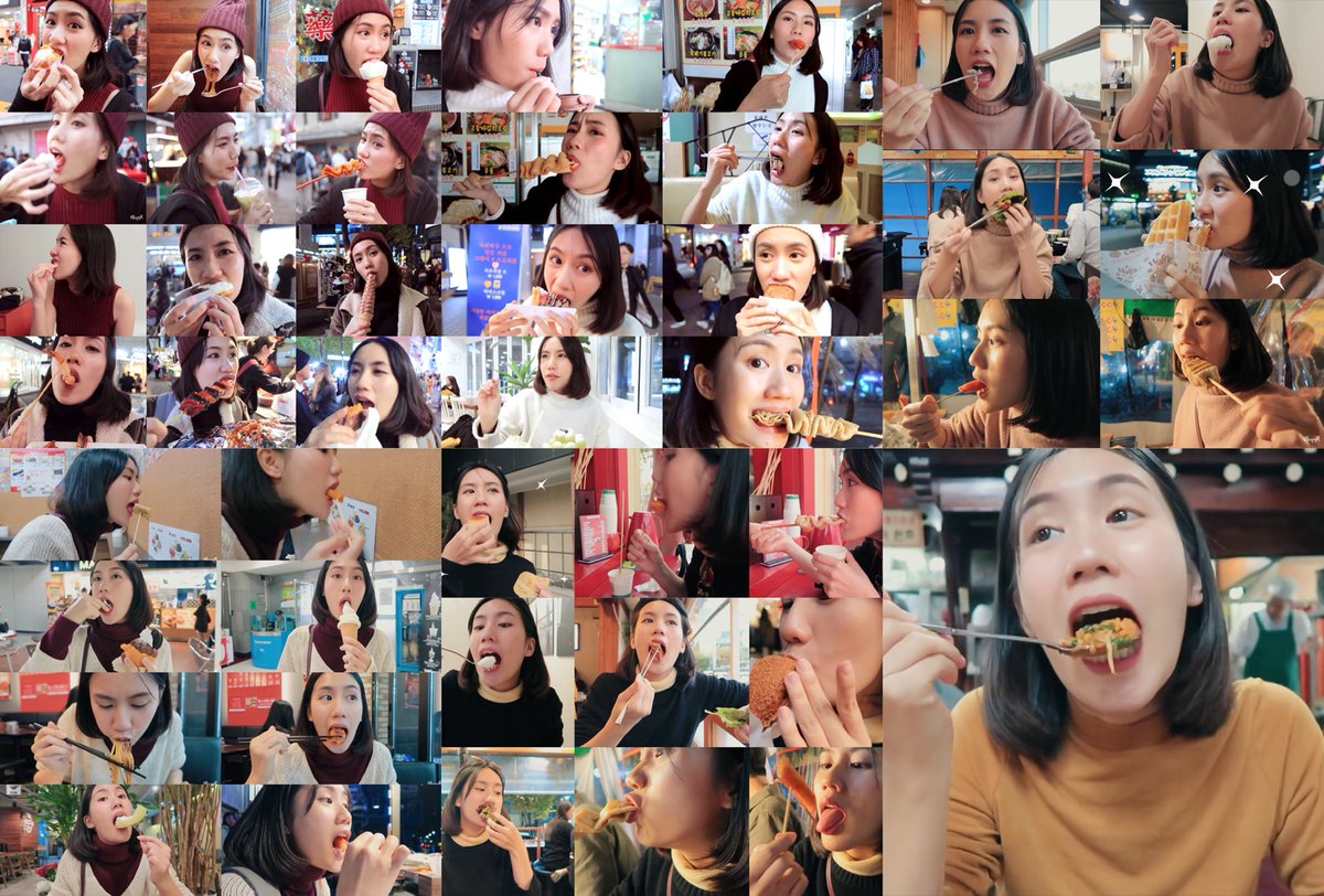 beurrexx's tweet photo. ปกติบิ้วตี้บล็อกเกอร์คนอื่นทำ Vlog เที่ยวเกาหลี ส่วนใหญ่จะพาไปคาเฟ่สวยๆ ช็อปเครื่องสำอาง/เสื้อผ้า แต่ไม่ใช่กับหน่องเมย์อา พาทัวร์กินทั้งคลิป ตกใจมาก คนอะไ��กินไม่หยุดทั้งวัน ไป 6 วัน แต่กินวันนึงหลายร้าน ร้านไหนอร่อยก็ซำ้ร้านเดิมไปอีก สายแดกที่แท้จริง ชอบ 55555555555 https://t.co/bXI2KqfU14
