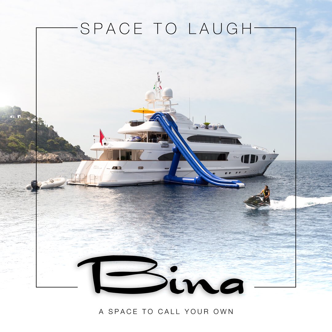MotoryachtBina's tweet photo. Get your friends together and get that #FridayFeeling. 
43m #superyacht Bina available for charter with @edmistoncompany 
#LuxuryTravel #TimeToLetLoose https://t.co/jfusppQJff