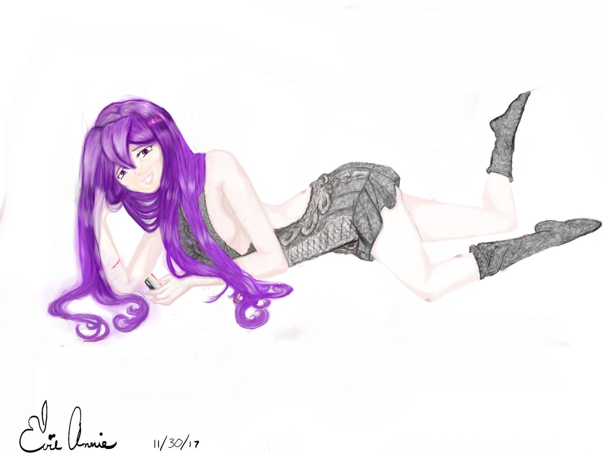 EvilAnnie25's tweet photo. @YuriTheWanderer Hey Yuri, I was hoping you would appreciate this. It's the second thing ive ever made on digital art. Please let me know if you actually do like it, I am pretty self-conscious so i dont post drawing much but I loved the club and wanted to do something for it. https://t.co/yCGTwGQ1kV