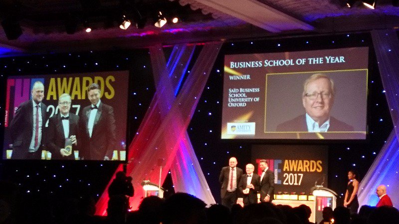 UniofOxford's tweet photo. Congratulations to @OxfordSBS Saïd Business School for winning business school of the year at #THEawards 2017 https://t.co/omdDigZG4f