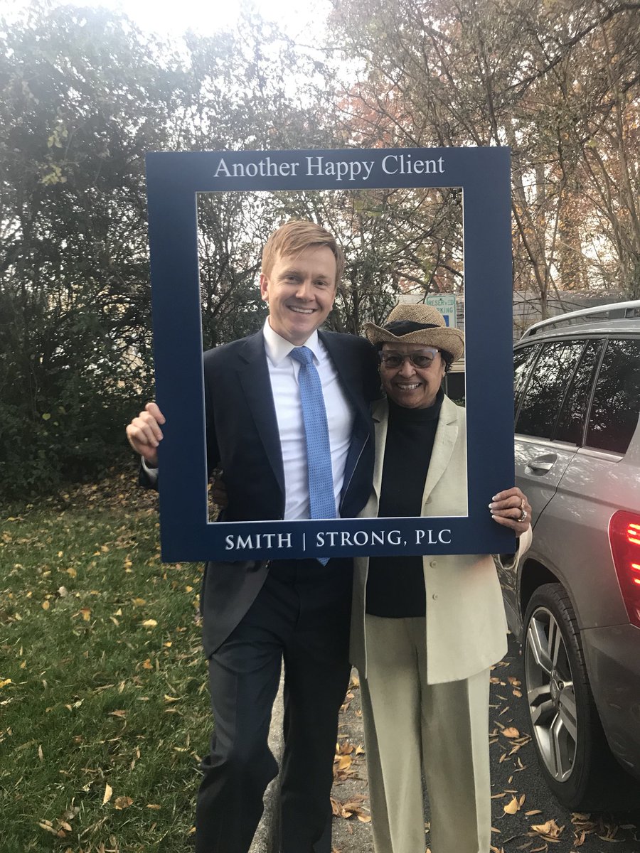 HVanSmith's tweet photo. I forget to take these, as I was walking a client to her car, she said, “Van, you forgot the picture!” Thanks for the reminder. #legalstrength https://t.co/VKGPcaLDod