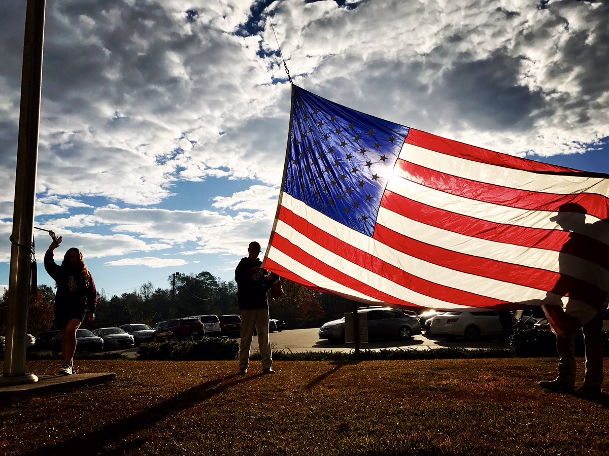 ToddWhoDat's tweet photo. Law and Public Safety students daily flag detail. #usa #fcahspride https://t.co/MGNQ9WkOql