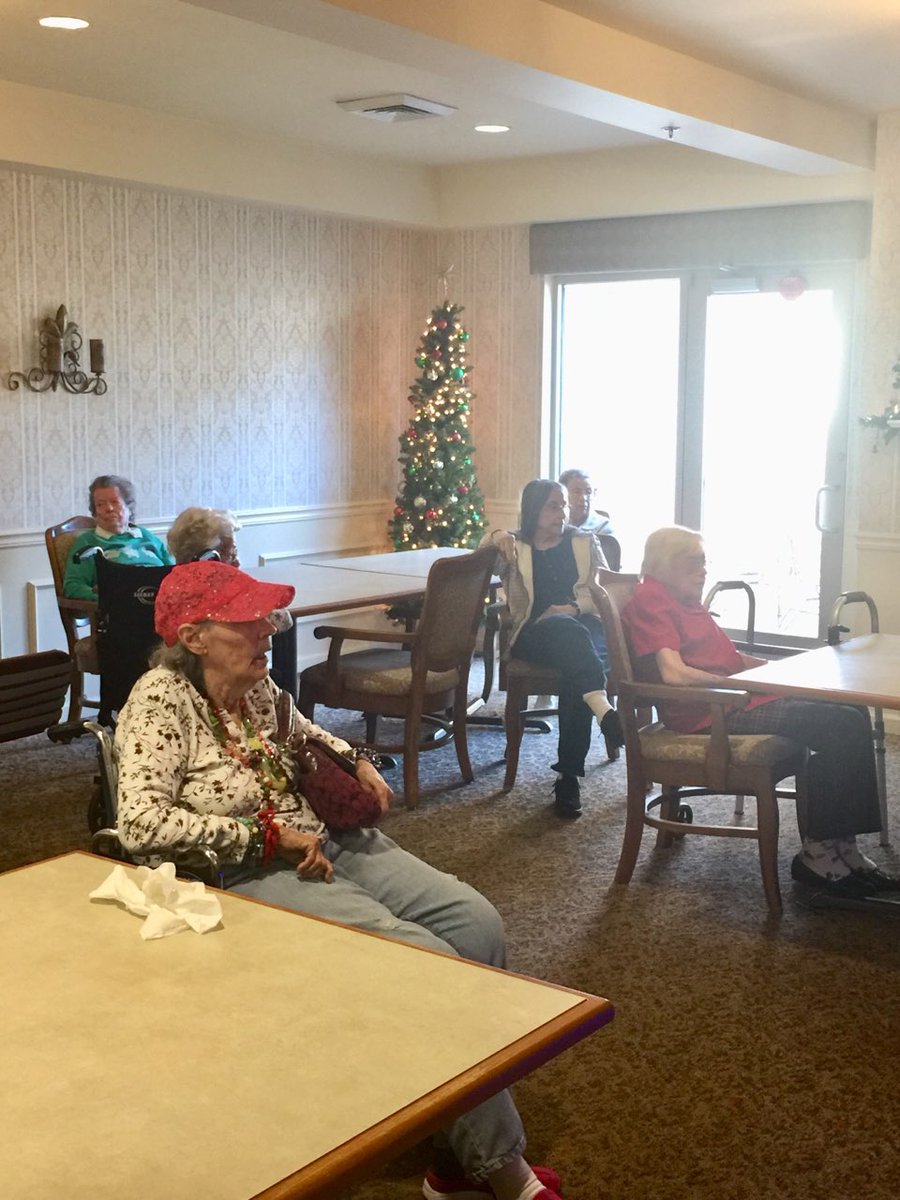 fountainviewLEC's tweet photo. Our residents enjoyed a visit from musician Dave Sheppard. Ms. Kay was so excited to hear him she danced all the way down the hall. With a mixture of old classics and holiday favorites Mr. Sheppard is a crowd favorite here at Fountain View Manor. #FrontierCulture https://t.co/OG7Uhn1zLi