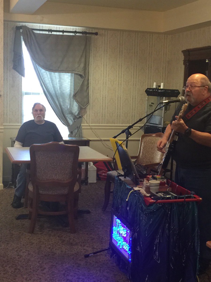 fountainviewLEC's tweet photo. Our residents enjoyed a visit from musician Dave Sheppard. Ms. Kay was so excited to hear him she danced all the way down the hall. With a mixture of old classics and holiday favorites Mr. Sheppard is a crowd favorite here at Fountain View Manor. #FrontierCulture https://t.co/OG7Uhn1zLi