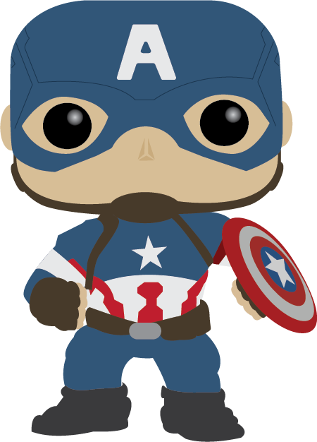 DigitalDoireann's tweet photo. I have so many important things to be doing, but I drew a Funko Captain America instead https://t.co/DFCY7paAp7