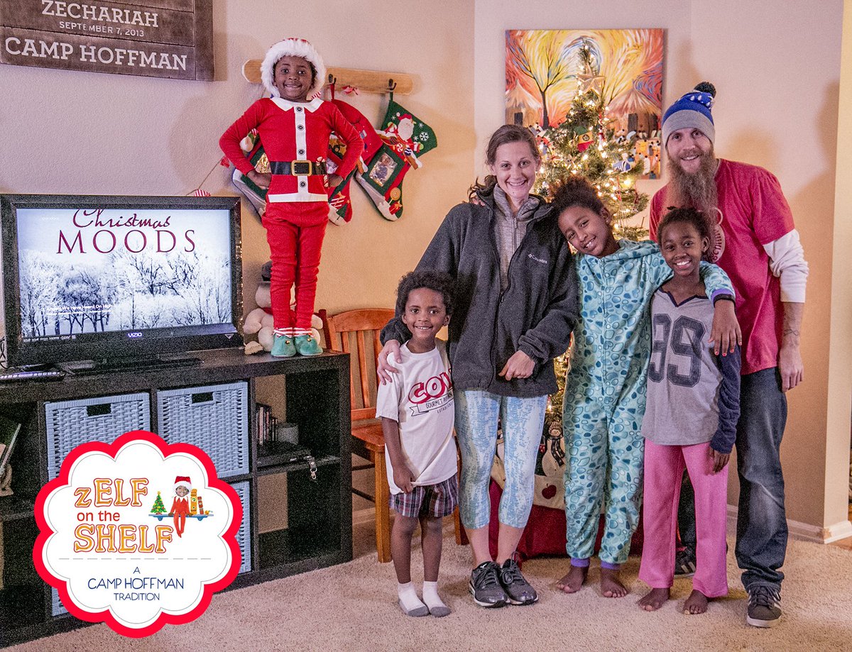 tymmh's tweet photo. sooo.... we finally got the tree up. The goofballs decorated the snot outta it and then we set up the timer for the annual Christmas Tree family pic... [SNAP!].... look who shows up for the festive photo bomb!
#zElfOnTheShelf
#ElfOnTheShelf
#PhotoBombingElf
#ThatSillyElf https://t.co/isLvGLFUml