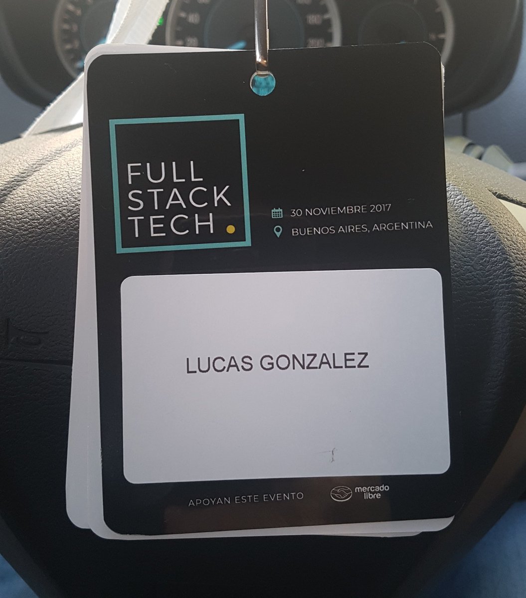 LucasTechNews's tweet photo. Y pasó el #FullStackTech2017. 
Evento para desarrolladores organizado por @ML_Argentina https://t.co/MEuB6BQkFk