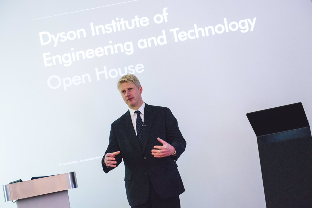 DPiperBlake's tweet photo. Thank you @JoJohnsonUK for your keynote at the @Dyson Institute's Open House...great to have your support. https://t.co/9GJpRhLMdz