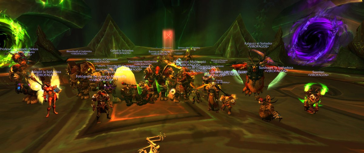 virofagos's tweet photo. Pues nada!!! #Hasabel derrotado y esparcida en entre sus 3 portales tricolor, y #Eonar a salvo. Ya vamos 5/11NM, despacito, investigando a fondo... pero SEGUROS!! #Virofagos #Warcraft #Antorus #twitch https://t.co/Co9FdBSTiH