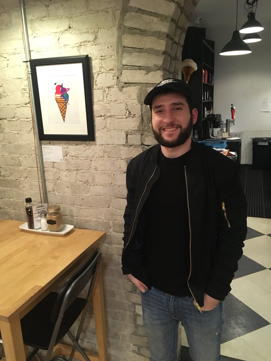 We are so happy to welcome Zachary Botvinnik’s art to our 1078 St. Clair West location! Be sure to come check it out before the weekend rush! (All artwork for sale on location) 🤗❤️🎨