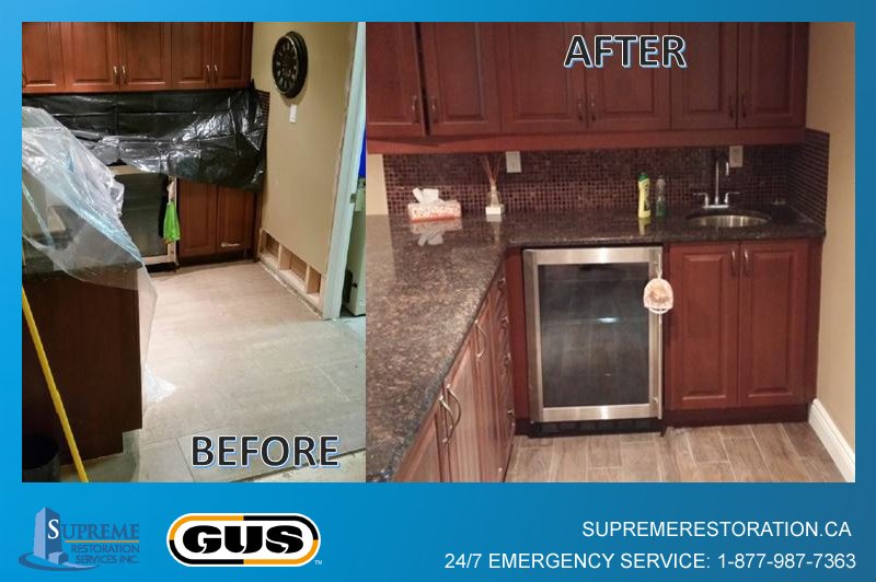 SupremeRestore's tweet photo. Does your #kitchen need to be redone after a flood or mould problem? We've got you covered! supremerestoration.ca #BeforeAfterPhoto #YQG https://t.co/2m9saAwjHe