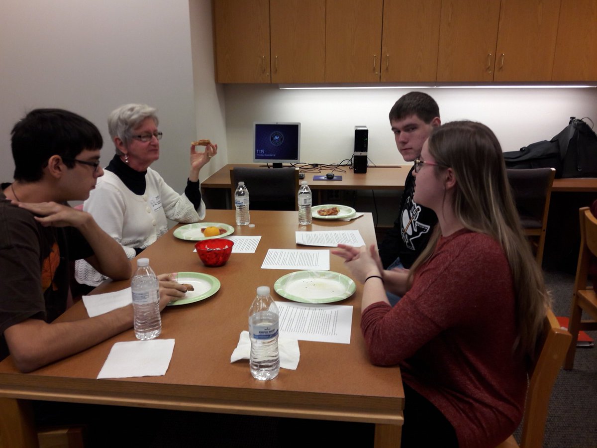 Harrison_BHS's tweet photo. Great #LitGuild discussion about the new John Green book with Baldwin Public Library today. @BBPL https://t.co/4H3Wwedp6S