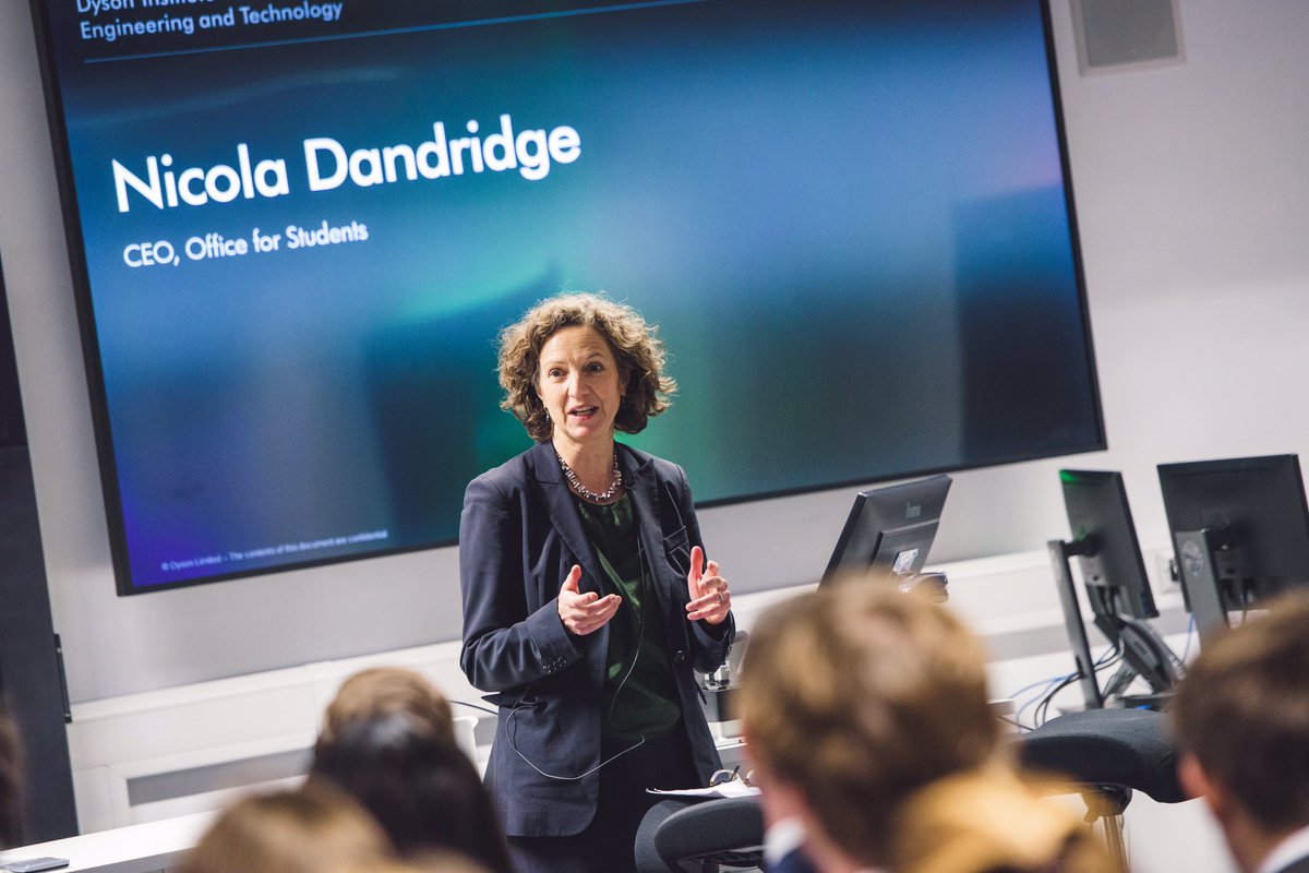 DPiperBlake's tweet photo. Thank you @nicoladandridge for being part of @Dyson Institute's Open House - fabulous to have you with us as we launch ourselves into #HE and put #studentsfirst https://t.co/JLsgLeLfzn