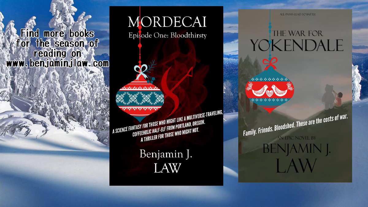 BJLBooks's tweet image. Hopefully, the first snow of winter hits my area soon. I can’t wait! Check out my books and follow my blog on benjaminjlaw.com and dig into the #SeasonOfReading!